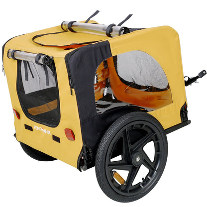 Foldable Pet Bike Trailer & Stroller, Dog Carrier