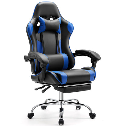 Ergonomic Gaming Chair with Footrest & Lumbar Pillow
