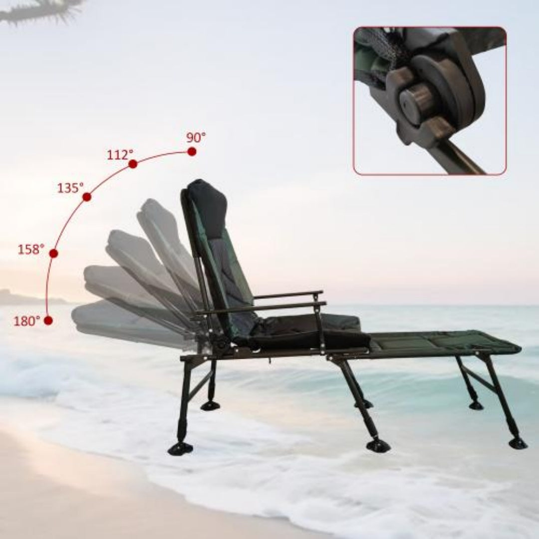 Folding Camping Recliner Chair with Footrest