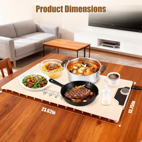 Electric Food Warming Mat, 14 Temp Levels, 10Hr Timer