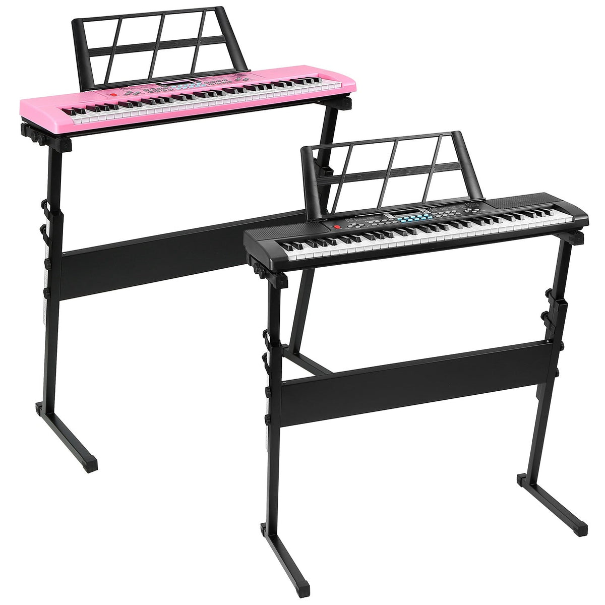 61-Key Electronic Keyboard with Stand & Microphone