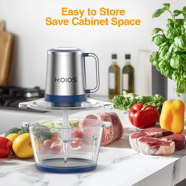 Electric Food Chopper & Processor, 2L Glass Bowl
