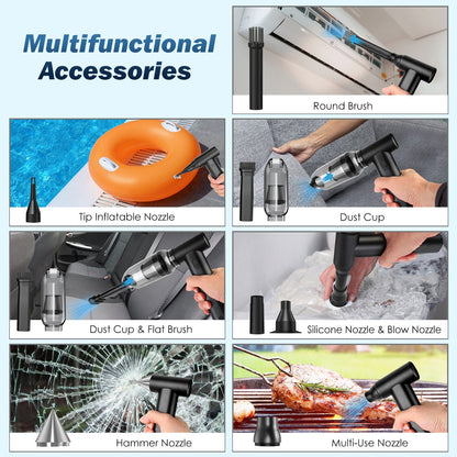 Cordless Air Duster & Vacuum, 250000 RPM