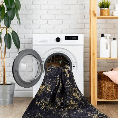 5x8 Washable Area Rug, Non-Slip Low-Pile