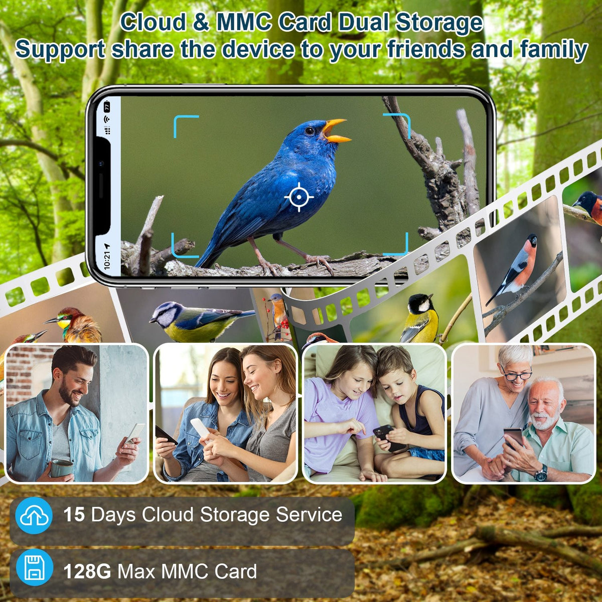 Solar Bird Feeder Camera 1080P HD AI Bird ID