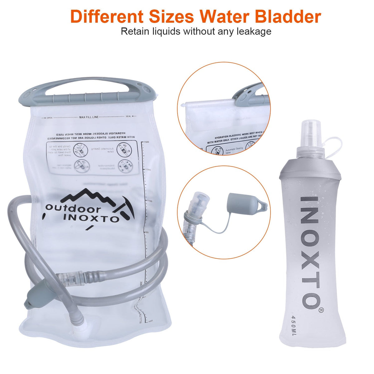 Hydration Vest Running Backpack with Water Bladders