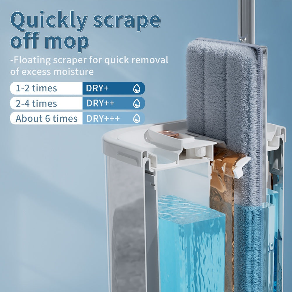 Flat Mop & Bucket System with Clean/Dirty Tanks