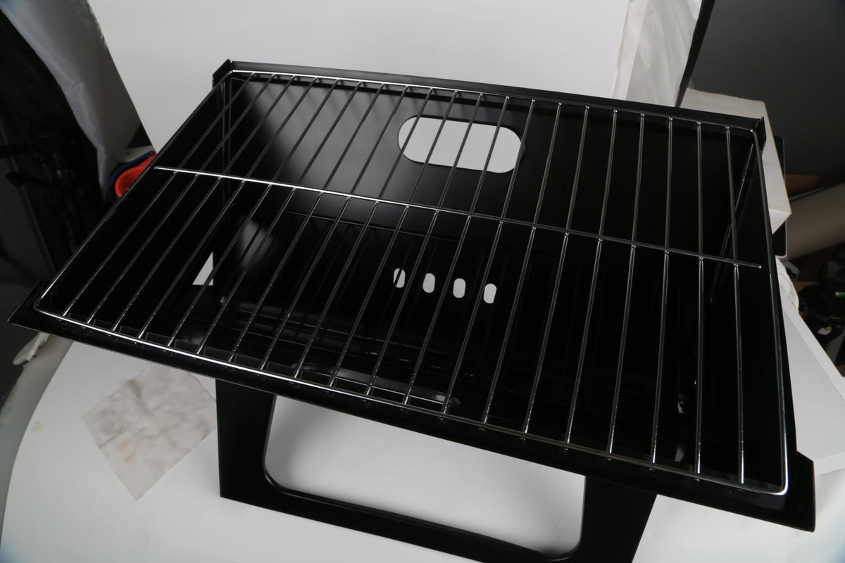 Portable Folding Charcoal BBQ Grill for Camping & Travel